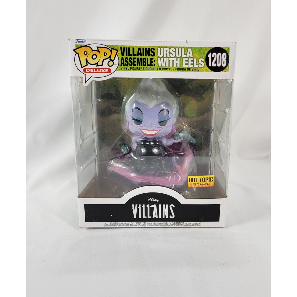 Funko Pop Deluxe Disney Villains Ursula With Eels 1208 Hot Topic Exclusive